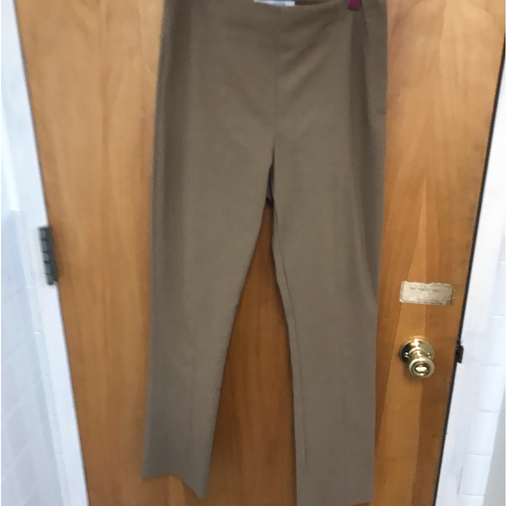 MM Lafleur Khaki Beige Cotton Blend Slim Stretch Pants sz8